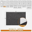 Mibao Front Door Mat, Dirt Trapper Welcome Mat for Outdoor Indoor, Non-Slip Waterproof Doormat, Durable Machine Washable Low Profile Entry Rug for Back Door Outside Patio Porch, 32" x 20", Grey by CozyNest Decor
