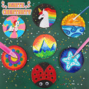 klmars Kids Wooden Painting Kit-Glow in The Dark-Arts & Crafts Gifts for Boys Girls Ages 5-12-Craft Activities Kits - Creative Art Toys for 5, 6, 7, 8, 9, 10, 11 & 12 Year Old Kids by TinyTreasures Baby Boutique
