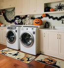 Halloween Kitchen Mat Set of 2, Spooky Witch Pumpkin Cat Halloween Kitchen Decor, Halloween Rug for Floor, Indoor Spooky Home Decor with Non-Slip Backing,17 x 29 Inch & 17 x 47 Inch by CozyNest Decor
