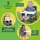 Bright Starts John Deere Pop 'N Sit Portable Booster Chair, Floor Seat, Indoor/Outdoor Use, Compact Fold, Green and Yellow, 6 Mos - 3 Yrs by TinyTreasures Baby Boutique