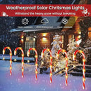 WdtPro Outdoor Christmas Decoration, 12 Pack 28.3FT Solar Powered 72 LED Christmas Candy Cane Lights with Stakes, 10 Lighting Modes Waterproof Christmas Lights Outside Decorations for Yard, Garden by GreenHaven Gardens