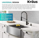 KRAUS Dishwasher Air Gap in Spot Free Black Stainless, KAG-2SFSB by CozyNest Decor
