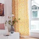Sutuo Home Boho Curtain Semi-Blackout Yellow Florals Print Cotton Linen Fabric, Handmade Tassels Rod Pocket Bohemian Farmhouse Country Window Drapes for Living Bedroom, 59" W x 84" L, 1 Panel by CozyNest Decor