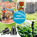 Retisee 12 Pcs 1/4 Inch Drip Irrigation Hose Connectors to 3/4 Inch Garden Faucet Adapter Drip Irrigation System Convert 3/4 to 1/4 Drip Hose Fittings with 12 Washers for Garden Irrigation by GreenHaven Gardens