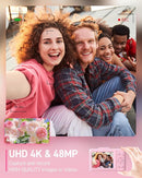 Digital Camera, FHD 1080P Kids Camera Digital with 16x Zoom Anti Shake, 32GB Card, 4K 48MP Portable Compact Point and Shoot Cameras, Vintage Small Camera for Teens Beginner Kids Present by TinyTreasures Baby Boutique