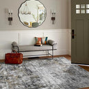 6x9 Area Rugs for Living Room Rug Washable: Modern Rug for Dining Room Bedroom Carpet Non Slip Low Pile 6 by 9 Indoor Abstract Nursery Home Office Black Gold by TinyTreasures Baby Boutique