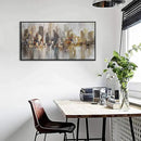 New York City Wall Art -Framed Modern Abstract Wall Art for Living Room, Office & Bedroom Cityscape & Paintings for Bedroom brooklyn bridge Pictures Wall Decor Chicago Artwork for Walls 20×40IN by CozyNest Decor