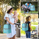 Breastmilk Cooler Bag with Ice Pack Fits 6 Baby Bottles up to 9 Ounce, Breast Milk Pump Cooler Bag with Shoulder Strap for Nursing Mom Daycare, Work, Travel- Lake Green by TinyTreasures Baby Boutique