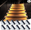 Solar Step Lights for Outside, Waterproof IP67, 12 Pack, Outdoor LED Step Lights, Decor for Stair, Deck, Front Step, Patio, Garden by GreenHaven Gardens