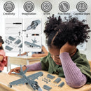 Lucky Doug STEM Building Projects Model Airplane Jet Set - Building Toys for Kids Ages 8-12, Assembly Science Kit for Boys 8 9 10 11 12 Years Old by TinyTreasures Baby Boutique