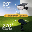Consciot Solar Spotlights Outdoor, IP67 Waterproof 2-in-1 Solar Spot Lights, Durable Christmas Decorations Lights for Garden Yard Pathway Driveway Porch Walkway, Auto On/Off, 6 Pack(Warm White) by GreenHaven Gardens