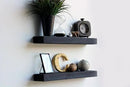 Urban Legacy Reclaimed Barnwood Planks | Floating Shelves for Wall w/Flush Mount Shelf Bracket Set Included | Set of 2 (Coffee Bean, 48" x 4.5" x 2") by CozyNest Decor