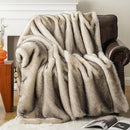 BATTILO HOME Luxury Fluffy Faux Fur Throw Blanket, Cozy Soft Warm Fur Blanket for Couch, Sofa, Chair, Bed, Plush Fuzzy Fur Throws with Long Pile & Brushed Tips, 50"x60" by CozyNest Decor
