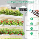 4-Tier Hydroponics Growing System Kit with 130 Pods, Lager Indoor Garden System with LED Grow Light, Automatic Quiet Water Circulation, Food-Grade PP Material Hydroponic Tower for Vegetables by GreenHaven Gardens