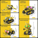 5 in 1 STEM RC Robot Building Kit, 673PCS Remote & App Controlled Jets Building Blocks Set, Robotic Technic Creative Toys, DIY Build Science Learning Gift for Boys Girls Age 6 7 8 9 10 11 12+ by TinyTreasures Baby Boutique