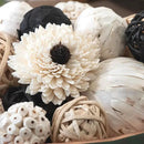 ANDALUCA Black & White Decorative Balls Bowl Filler Bag with Orbs, Balls (Black) by CozyNest Decor