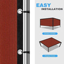 VICLLAX Shade Fabric Sun Shade Cloth with Every 2 FT Grommets for Patio Garden Pergola Cover Canopy 20x20 FT, Rust Red by GreenHaven Gardens