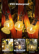 Brightown Outdoor String Lights - Connectable Dimmable LED Patio String Lights with G40 Globe Plastic Bulbs, All Weatherproof Hanging Lights for Outside Backyard Porch (50 ft - 25 LED Bulbs) by GreenHaven Gardens