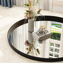 30 Inch Round Bathroom Mirror - Wall Mounted Circle Mirror with Metal Frame, Modern Mirror Suitable for Bathroom, Vanity, Entryway, Living Room, Wall Decor,Black by CozyNest Decor