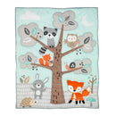 Bedtime Originals Woodland Friends Animals Mint/Gray 5-Piece Crib Bedding Set by TinyTreasures Baby Boutique