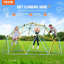 VEVOR Climbing Dome, 10FT Geometric Dome Climber Play Center for Kids 3 to 10 Years Old, Jungle Gym Supports 750LBS and Easy Assembly, with Climbing Grip, Outdoor Backyard Play Equipment for Kids by TinyTreasures Baby Boutique
