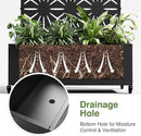 Casaphoria Metal Raised Garden Bed with Trellis and Wheels, 72"x35"x16" Planter Box for Climbing Plants, Vegetables & Vines, Features Drainage Holes and Privacy Screen (Black-Star) by GreenHaven Gardens