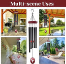 Hummingbird Wind Chimes – 33" Outdoor Tuned Melody Wind Chime, Soothing Memorial Gift for Mom & Grandma, Weather-Resistant Metal Chimes for Garden, Patio, Yard & Home Décor by CozyNest Decor