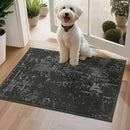 BEQHAUSE Dirt Trapper Door Mat 20"x32" Non-Slip Door Mats Washable Entryway Rugs Stain Resistant Doormat Absorbent Welcome Floor Mat for Front Back Door, Muddy Wet Shoes & Paws,Dark Grey by CozyNest Decor