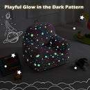 Toddler Chair, Glow in The Dark Kids Sofa Bean Bag Chair for Kids Children Couch Toddler Mini Sofa Armchair for Children, Lightweight Children Sofa Chairs (Rainbow Pink) by TinyTreasures Baby Boutique