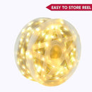 Joiedomi 600 LED Christmas Lights Outdoor,197 FT Warm White Christmas Tree Lights with 8 Modes Timer, PVC Clear Wire String Lights with Reel for Indoor Outdoor Holiday Xmas Eve Night Decorations by GreenHaven Gardens