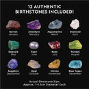 National Geographic Birthstone Dig Kit - Science Kit with 12 Genuine Birthstones, Includes a Real Diamond, Ruby, Sapphire, Pearl, & More, Gemstones and Crystals, Rock Collection (Amazon Exclusive) by TinyTreasures Baby Boutique