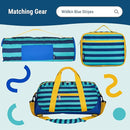 Wildkin 16-inch Kids Backpack – Durable, Padded & Spacious School Bag for Boys & Girls - Blue Stripes by TinyTreasures Baby Boutique