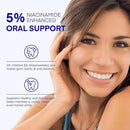 PearlSmile Niacinamide Hydroxyapatite Whitening Toothpaste – 10% Nano Hydroxyapatite + 5% Niacinamide – Strengthens Enamel, Remineralizes, Brightens Teeth – Fluoride-Free, Travel Size, 4.2oz (120g) by CozyNest Decor