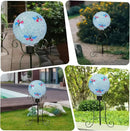 VCUTEKA Gazing Ball, 8" Glass Gazing Balls Sphere for Garden Lawn Outdoor Ornament Yard Decorative, Butterfly by CozyNest Decor