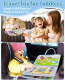 Exorany Busy Board Montessori Toys for Toddler Boy & Girl Birthday Gifts, Busy Book Learning Sensory Toys for Toddlers, Toddler Travel Toy Educational Activities Learn Fine Motor Skills by TinyTreasures Baby Boutique