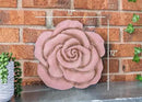 NAT & Jules Rose Flower Shaped Dimensional Indoor Outdoor 12 inch Cast Resin Decorative Garden Stepping Stone, Patio, Walkway Sculpture Yard Art, Pink by CozyNest Decor