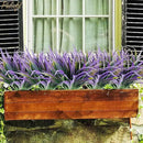 6Pcs Artificial Grass Fake Plants 17.3in Outdoor Plants UV Resistant Faux Greenery Stems Fake Grass for Home Window Garden Office Patio Pathway Front Porch Halloween Décor Green & Purple by GreenHaven Gardens