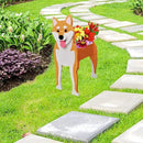 Shiba Inu Dog Planter Plant Pots,Cute Garden Dog Flower Planter,Dog Planters Birthday Gifts for Women,Office,Indoor/Outdoor Decor（9.45 * 5.71 * 12.13in） by GreenHaven Gardens