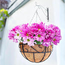 LaLaGreen Hanging Planter for Outdoor Plants (4 Pack, 16 Inch) Hanging Baskets with Coco Liner, Metal Wire Flower Basket Pots with Hook Hanger Balcony Porch Farmhouse Country Style Garden Decor by GreenHaven Gardens