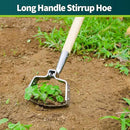 Berry&Bird Garden Weeder Hoe, 63'' Stainless Steel Hula Hoe for Weeding, Action Stirrup Hoe for Gardening Loop Scuffle Hoe with Wooden Long Handle Hand Weeder Tool Push Pull Dutch Hoe Heavy Duty by GreenHaven Gardens