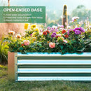 Land Guard 2 Pack 8×4×1ft Galvanized Metal Raised Garden Bed, Metal Planter Kit Box Outdoor for Deep-Rooted Vegetables, Flowers, Green and Herbs… by CozyNest Decor
