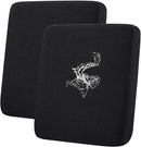 hyha Waterproof Couch Cushion Covers for Pets, Non Slip Sofa Seat Cover for Dogs Washable, Soft Thick Stretch Jacquard Fabric, Sofa Slipcovers with Elastic Bottom (2 Pieces, Black) by CozyNest Decor