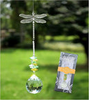 Crystal Garden Suncatcher Hanging Crystals Ornament for Window Rainbow Maker Prisms Home Decor Gift Boxed Sun Catcher Gift Idea for Mom Friends Grandma,Dragonfly by GreenHaven Gardens