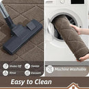BEQHAUSE Dirt Trapper Door Mat 36" x 60", Doormat Non-Slip Entryway Rugs Washable, Dog Door Mat Stain Resistant and Absorbent Welcome Floor Mat for Front Back Door, Muddy Wet Shoes & Paws, Light Brown by CozyNest Decor