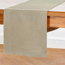 Solino Home Linen Vintage Khaki Table Runner 120 Inches Long - 100% Pure Linen 14 x 120 Inch Table Runner for Fall, Autumn, Thanksgiving - Fete by CozyNest Decor