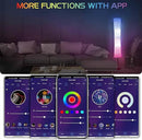 BLUEYE Floor Lamp,RGBCW 2700K-6500K,APP & Remote&Smart Voice Control, 2 X 60W Equivalent, No Hub Required,Compatible with Alexa Google Assistant, 60'' Standing Lamp for Bedroom, Similar Fabric by CozyNest Decor