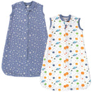 Hudson Baby Premium Quilted Sleeveless Sleeping Bag & Wearable Blanket 2 Pack