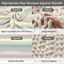 Soft Chenille Yarn Throw 36"x48", Handmade Knit Throw Blanket, for use in All Seasons, Soft Cozy Warm Knitted Blanket for Bed Sofa, Couch Chair, Living Room(1.37Ib) by CozyNest Decor