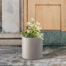 Kante 9.8" Dia Round Concrete Planter, Modern Style Large Cylindrical Plant Pot with Drainage Hole and Rubber Plug for Indoor Outdoor Patio, Weathered Concrete by GreenHaven Gardens