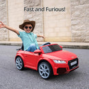 Licensed Audi Electric Kids Car, 12V Kids Ride-on Toy Car for Toddlers w/Remote - Red by TinyTreasures Baby Boutique